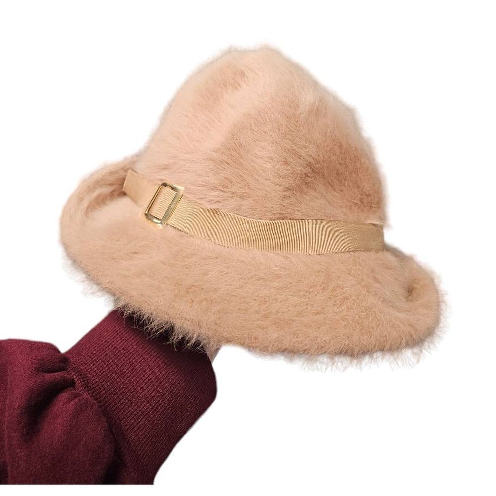 Kangol Tan Furry Bucket Hat One Size